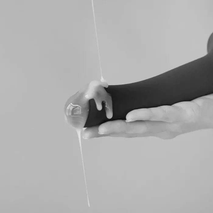 Anal Lovely Planet StrapOnMe 75 Inch Silicone Squirting Cum Dildo Black