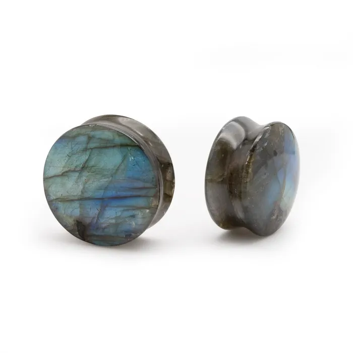 Anal Painful Pleasures Labradorite Convex Stone Double Flared Plug Price Per 2 Anal Painful Pleasures Labradorite Convex Stone Double Flared Plug Price Per 2