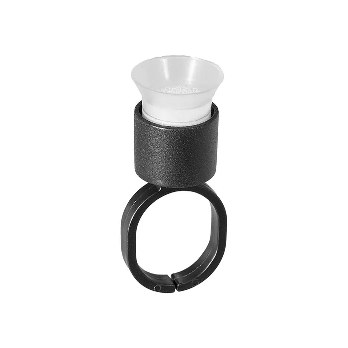 Anal Precision Cosmetic Ink Cup Holder Finger Ring Black Bag of 50
