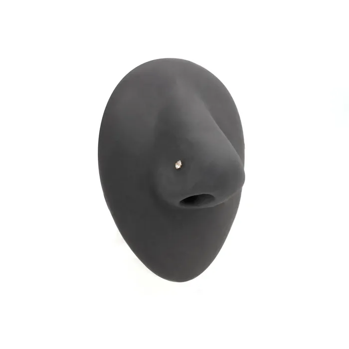 Anal Tilum Tilum 20g Yellow Gold Crystal Jewel Nose Screw Right Bend