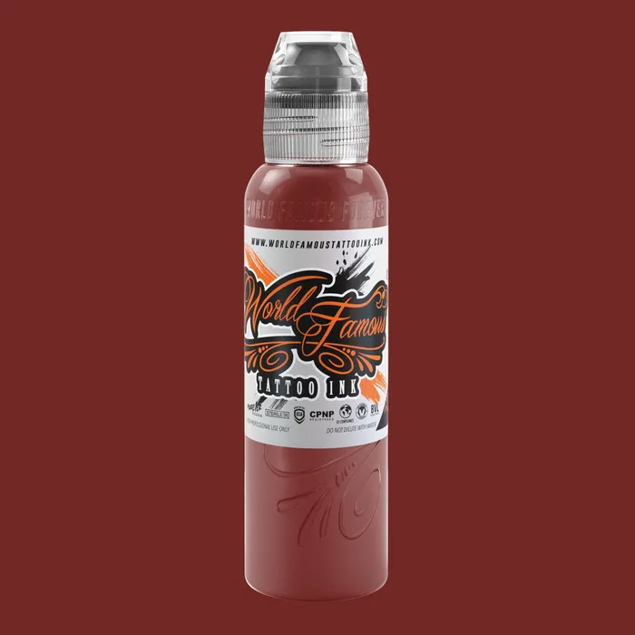 Anal World Famous Dima NBK Fire Red Set World Famous Tattoo Ink 1oz