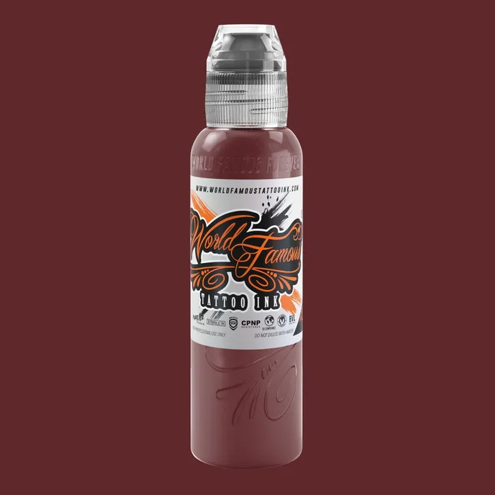 Anal World Famous Dima NBK Fire Red Set World Famous Tattoo Ink 1oz