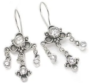 Bali Clover Sterling Silver Earrings Painful Pleasures Anal
