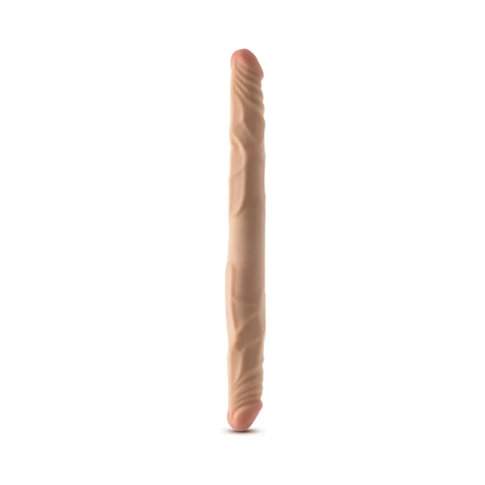 Blush Dildos Dr Skin Plus 14 Inch Posable Double Dildo Vanilla