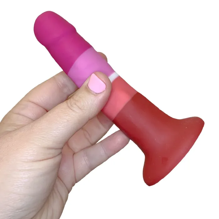 Blush Lesbian Pride 55 Inch Silicone Suction Cup Dildo Dildos