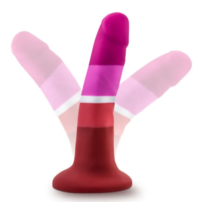 Blush Lesbian Pride 55 Inch Silicone Suction Cup Dildo Dildos