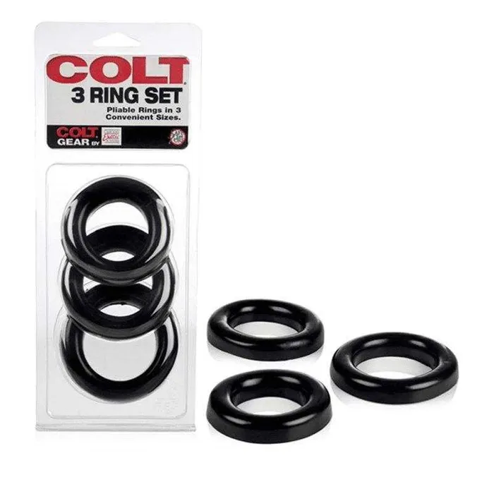 California Exotic Novelties Inc Male Sex Toys Colt 3 Ring Set