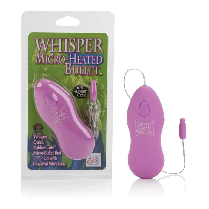 California Exotics Whisper Micro Heated Bullet Vibrator Pink Vibrators
