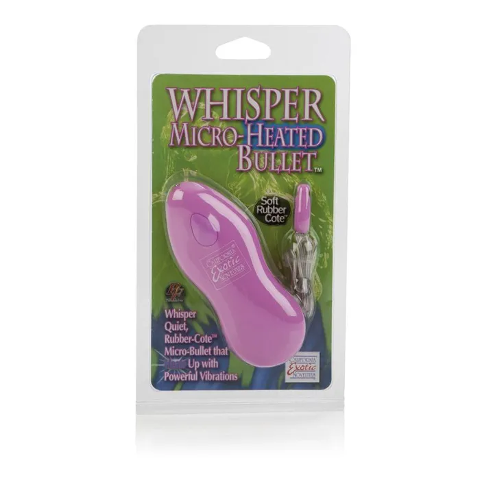 California Exotics Whisper Micro Heated Bullet Vibrator Pink Vibrators