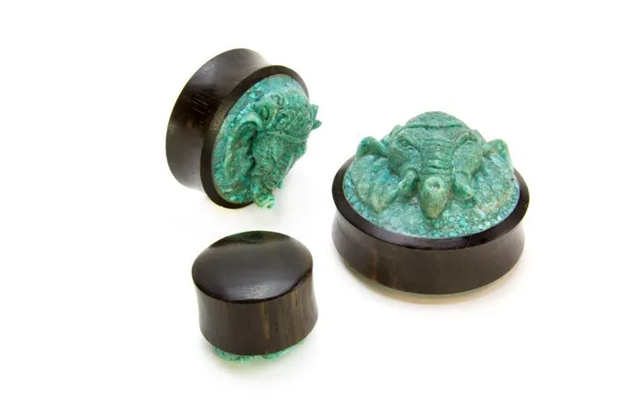 Carved Turquoise GANESHA Organic Jewelry 14mm 50mm Price Per 1 Elementals Organics Vibrators Carved Turquoise GANESHA Organic Jewelry 14mm 50mm Price Per 1 Elementals Organics Vibrators