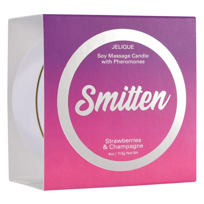 Classic Brands Couples Smitten Pheromone Massage Candle Strawberry Champagne Scent