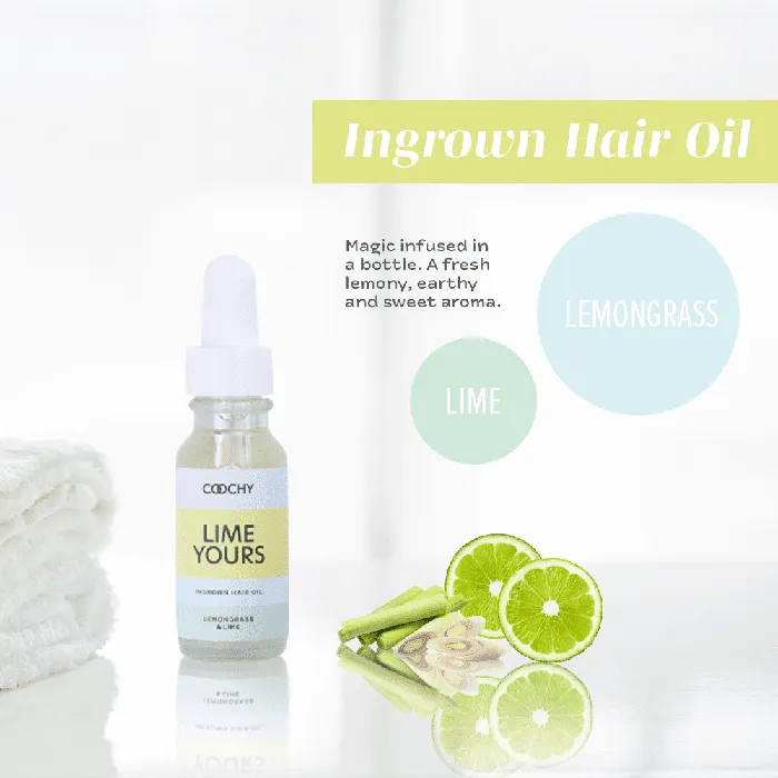 Classic Erotica Female Sex Toys COOCHY ULTRA Ultra Soothing Ingrown Hair Oil Lemongrass Lime 04 oz125 mL