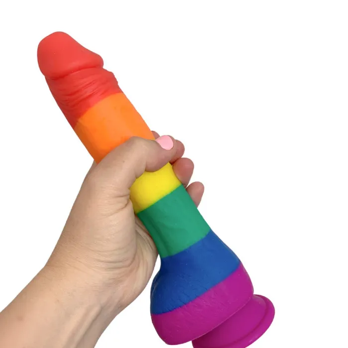Colours Pride Edition Rainbow Silicone 95 Inch Dildo NS Novelties Dildos