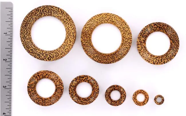 Couples Coconut Wood Tunnel Organic Body Jewelry 5mm up to 51mm Price Per 1 Elementals Organics