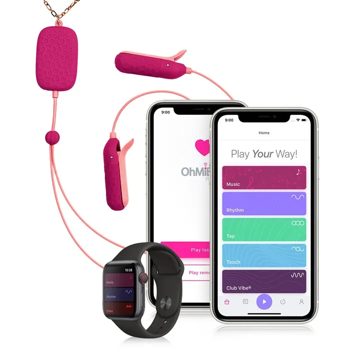 Couples OhMiBod Sphinx Bluetooth Appcontrolled Vibrating Nipple Clamps