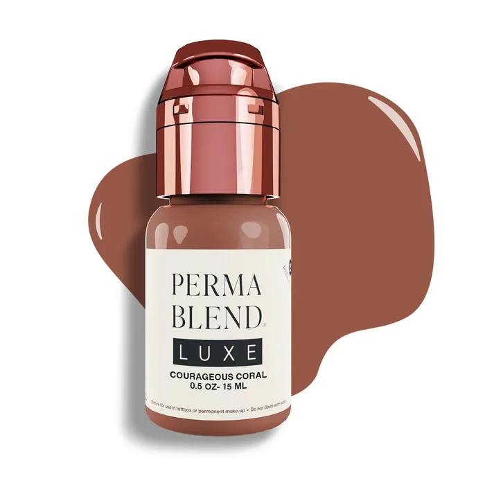 Courageous Coral Luxe Vicky Martin 12oz Bottle Perma Blend Anal