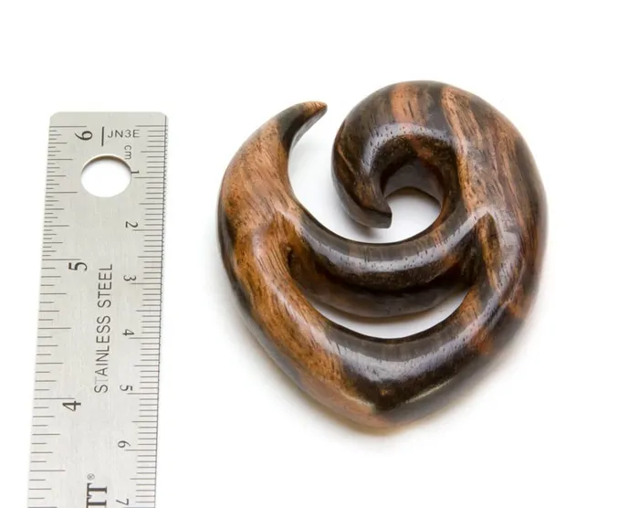 DEKU Shield Kayu ArengBlack Wood Earrings Body Jewelry Price Per 1 Elementals Organics Anal