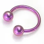 Dildos 16g Titanium Circular Barbell with Titanium Balls Painful Pleasures