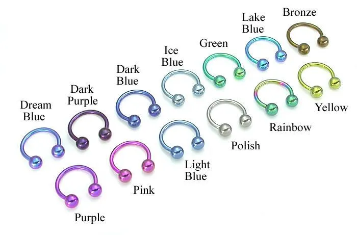 Dildos 16g Titanium Circular Barbell with Titanium Balls Painful Pleasures