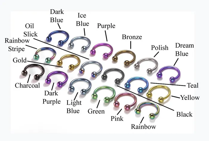 Dildos 16g Titanium Circular Barbell with Titanium Balls Painful Pleasures