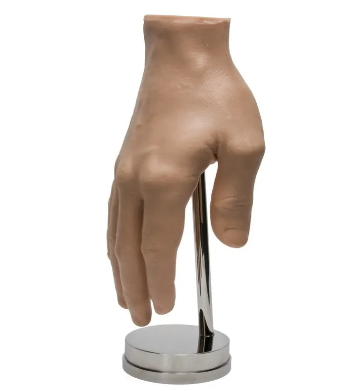 Dildos A Pound of Flesh Round Steel Display Stand for Synthetic Hands A Pound of Flesh