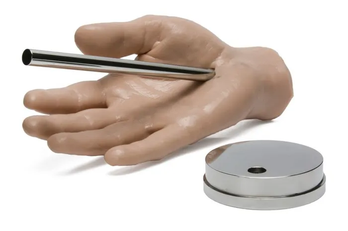 Dildos A Pound of Flesh Round Steel Display Stand for Synthetic Hands A Pound of Flesh