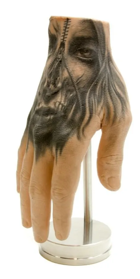 Dildos A Pound of Flesh Round Steel Display Stand for Synthetic Hands A Pound of Flesh