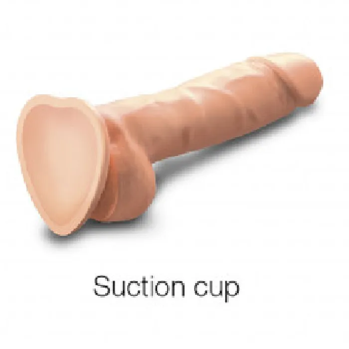 Dildos Lovely Planet Sliding Skin Realistic XXLarge 825 Inch Vanilla Silicone Dildo with Suction Cup