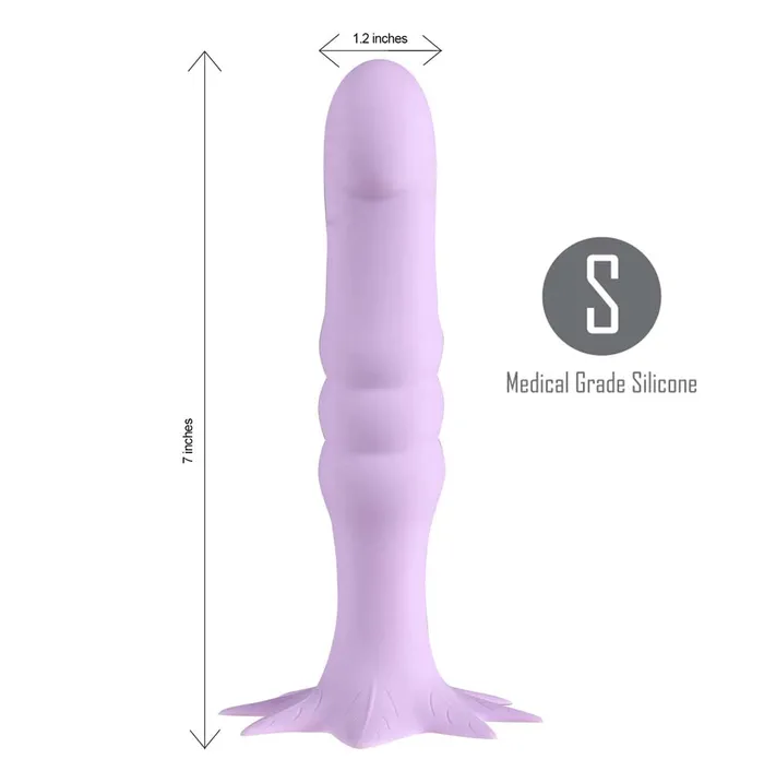 Dildos Maia Toys Maia Toys DAZEY 420 Series 7 Inch Cannabis Leaf Dong Purple 420 Series
