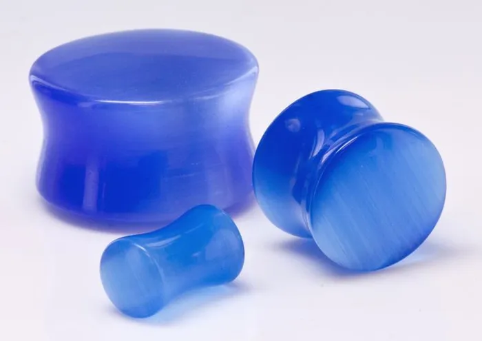 Dildos Painful Pleasures 12g1 Double Flare Blue Cats Eye Glass Plugs Price Per Pair Dildos Painful Pleasures 12g1 Double Flare Blue Cats Eye Glass Plugs Price Per Pair