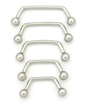 Dildos Painful Pleasures 14g 80 Stainless Steel Surface Barbell