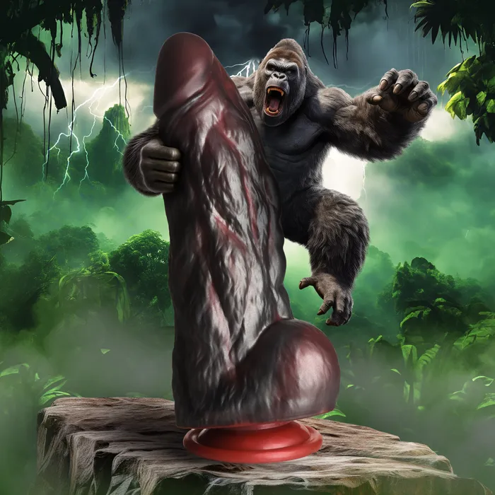 Dildos XR Brands King Kong Thick 9 Inch Silicone Gorilla Dildo