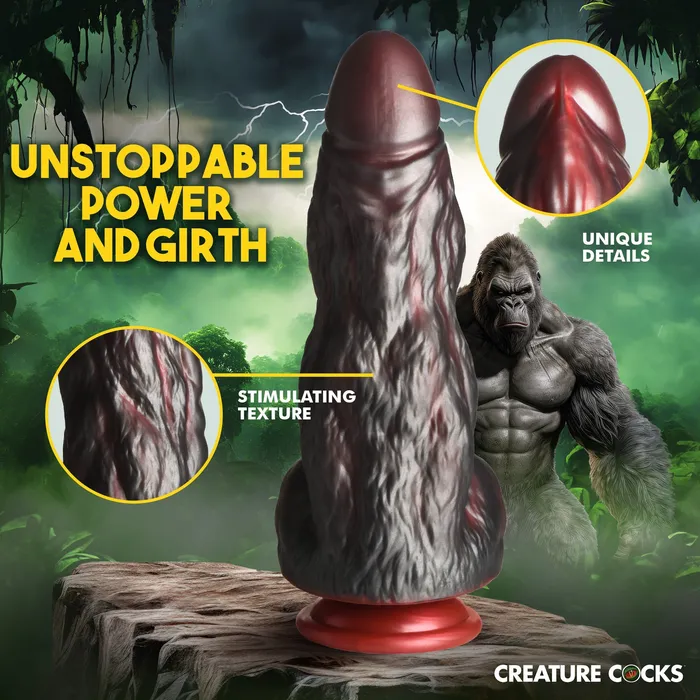 Dildos XR Brands King Kong Thick 9 Inch Silicone Gorilla Dildo