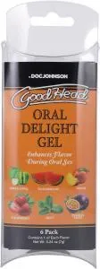 Doc Johnson Enterprises Enhancers GoodHead Oral Delight Gel 6 Pack
