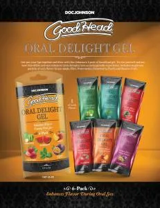 Doc Johnson Enterprises Enhancers GoodHead Oral Delight Gel 6 Pack