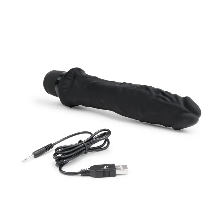 Electric Eel Inc Anal Powercocks Girthy 8 Inch Realistic Vibrating Dildo Black