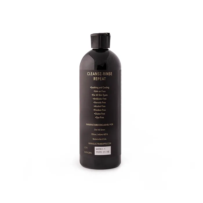Electrum Vibrators Electrum Cleanse Tattoo Cleanser and Rinse Solution 16oz Bottle