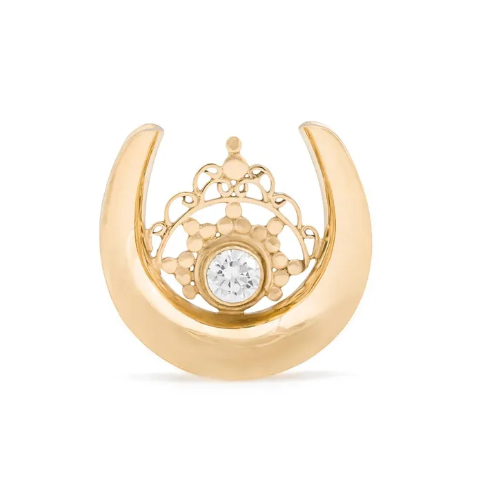 Elementals Organics Crystal Diadem Gold Plated Saddle Plug Price Per 1 Anal Elementals Organics Crystal Diadem Gold Plated Saddle Plug Price Per 1 Anal