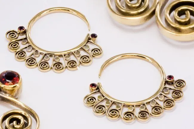 Elementals Organics Vibrators 14g 4g Bronze Indonesian EYOTA Hoop Earrings Price Per 2
