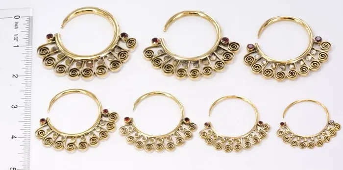 Elementals Organics Vibrators 14g 4g Bronze Indonesian EYOTA Hoop Earrings Price Per 2