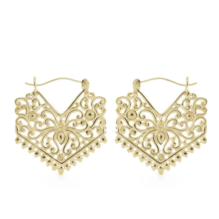 Elementals Organics Vibrators 18g Gold Plated Tribal Chevron Earrings Price Per 2 Elementals Organics Vibrators 18g Gold Plated Tribal Chevron Earrings Price Per 2