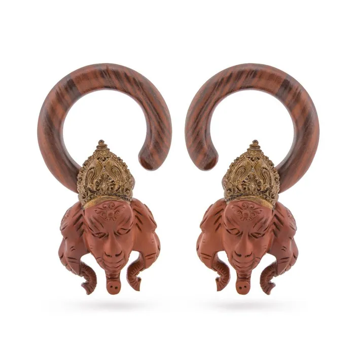 Elementals Organics Vibrators Ganesha Protector Saba and Sono Wood Hanger 3mm12mm Price Per 2 Elementals Organics Vibrators Ganesha Protector Saba and Sono Wood Hanger 3mm12mm Price Per 2