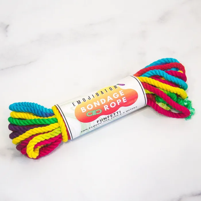 Emojibator Funfetti Rainbow Bondage Rope Couples