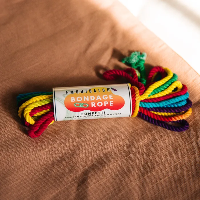 Emojibator Funfetti Rainbow Bondage Rope Couples