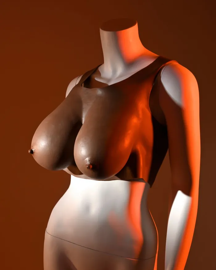 Evolved Novelties Anal Gender X Wearable Silicone E Cup Breasts Chocolate Evolved Novelties Anal Gender X Wearable Silicone E Cup Breasts Chocolate