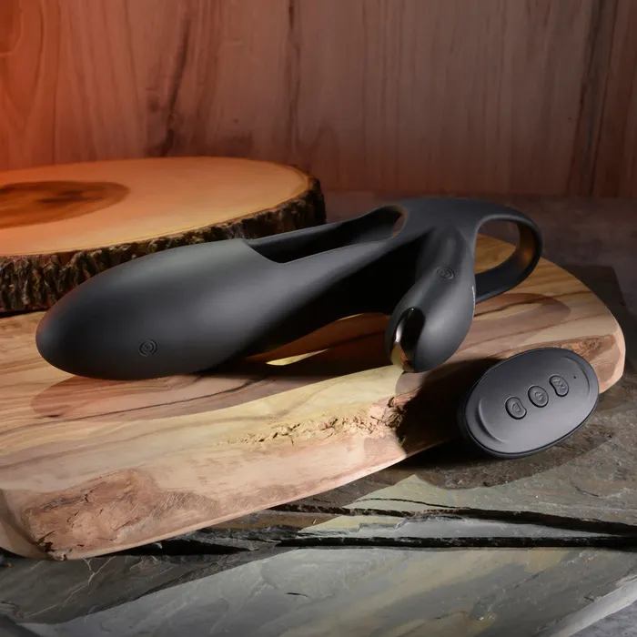 Evolved Novelties Male Sex Toys Nautilus Rechargable Vibrating Penis Sleeve for Couples with Remote Control