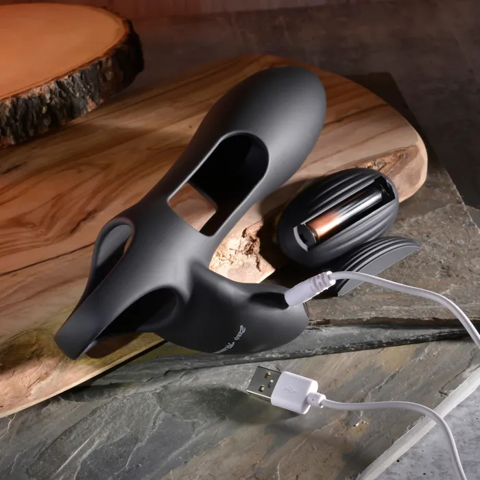 Evolved Novelties Male Sex Toys Nautilus Rechargable Vibrating Penis Sleeve for Couples with Remote Control