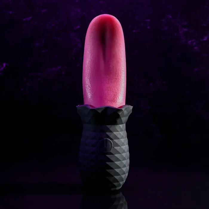 Evolved Novelties Vibrators Tongue Teaser Flickering Realistic Red Tongue Vibrator