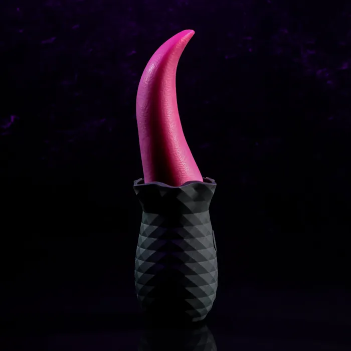 Evolved Novelties Vibrators Tongue Teaser Flickering Realistic Red Tongue Vibrator