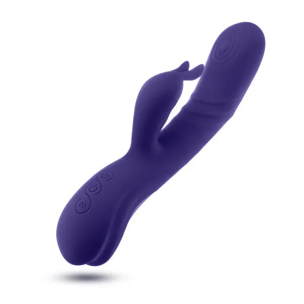 Female Sex Toys Blush Harper Double Motor GSpot Caressing Rabbit Vibrator